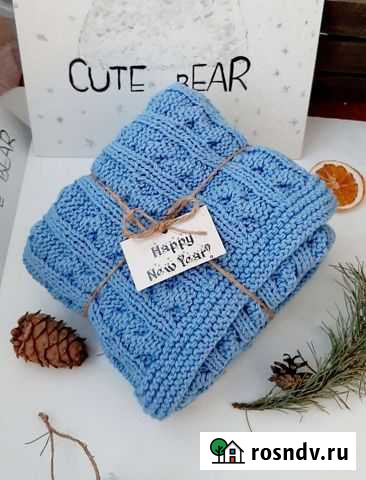 Плед детский вязаный Чебоксары - изображение 1