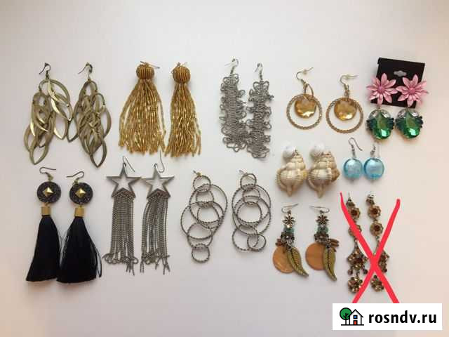 Серьги бижутерия Екатеринбург - изображение 1