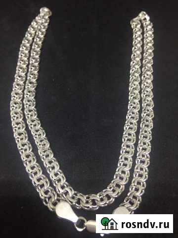 Цепь бисмарк серебро 925 мужская Люберцы - изображение 1