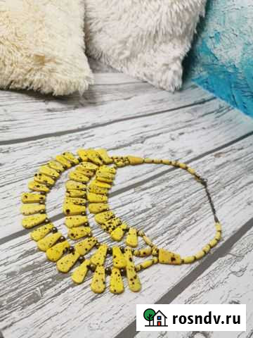 Бусы желтые Курск - изображение 1