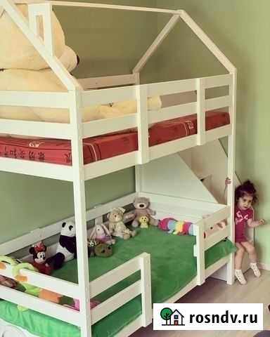 Кровать-дом подростковая с комодом Москва - изображение 1