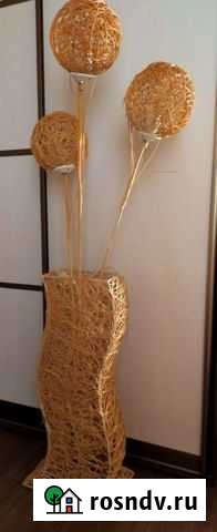Светильник напольный из ротанга Улан-Удэ - изображение 1