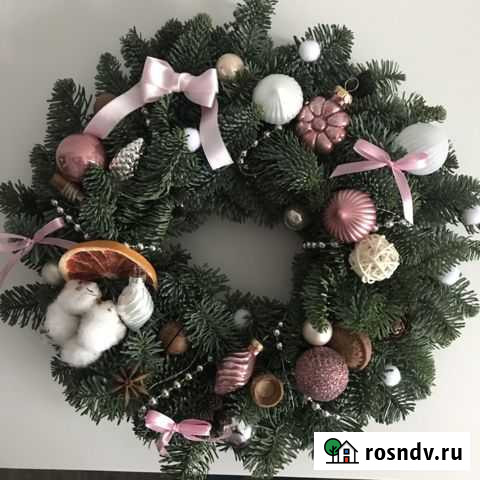 Рождественские венки, свечи, подарки Липецк - изображение 1