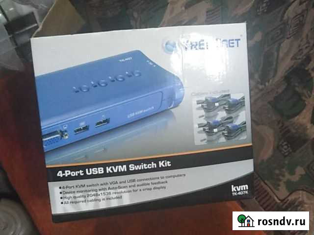 4 port usb kvm Switch Kit, торг Вязьма - изображение 1