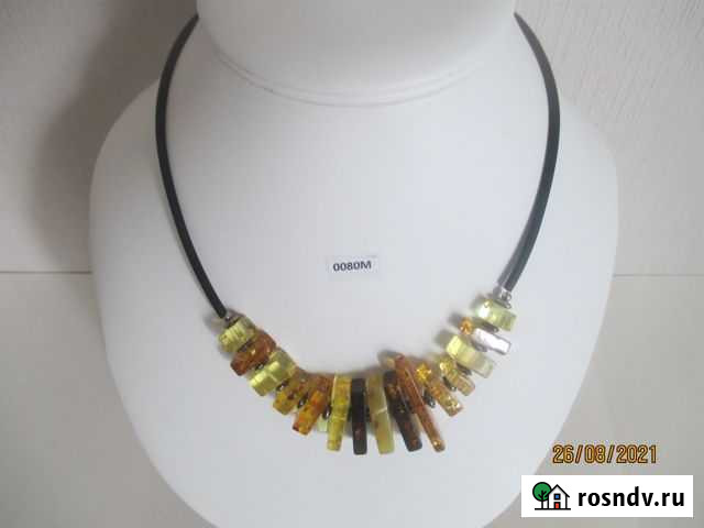 Ожерелье янтарное резинка Калининград - изображение 1