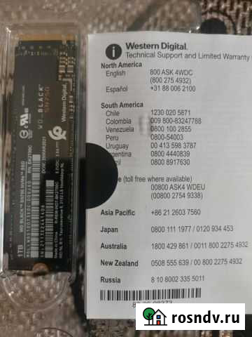 Внутренний жесткий диск SSD 1 тб Санкт-Петербург - изображение 1