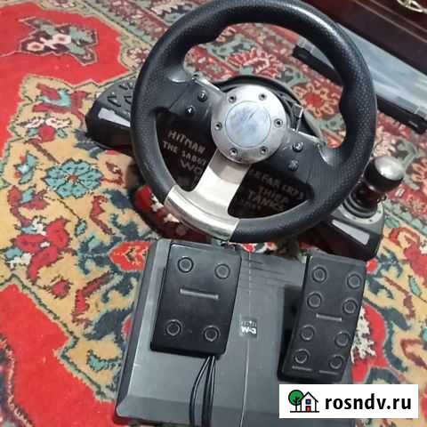 Игровой руль с педалями Узловая - изображение 1