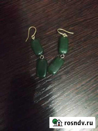 Серьги нефритовые Иркутск - изображение 1