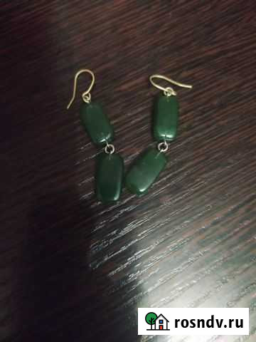 Серьги нефритовые Иркутск - изображение 1