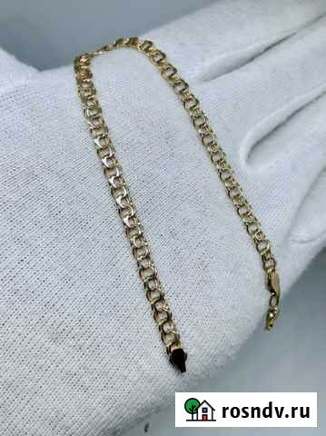 Золотой браслет «Бисмарк» р.21.5 см Псков - изображение 1