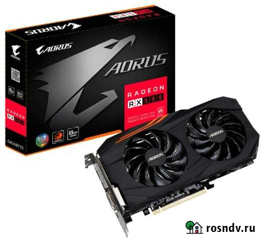 Мощная видеокарта Radeon Gigabyte Aourus RX 580 8G Тюмень - изображение 1