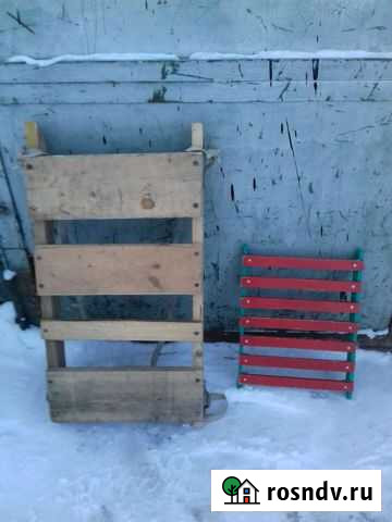 Санки деревянные, детские, СССР Кемерово - изображение 1