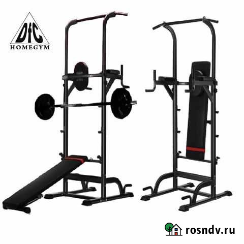 Турник - брусья со скамьей DFC power tower G005 Хабаровск - изображение 1