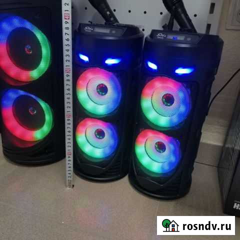 Колонки 40см с микрофоном Ессентуки - изображение 1