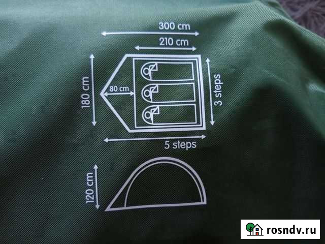 Туристическая палатка outventure dome 3 Кулебаки - изображение 1