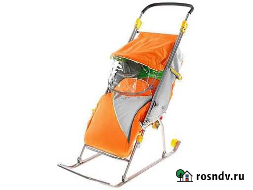 Санки-коляска Тимка-Люкс оранж. тл 1213 Рузаевка - изображение 1