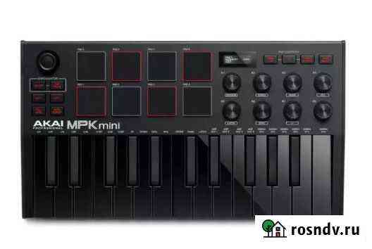 USB midi клавиатура Akai MPK Mini MK3 Black Иркутск