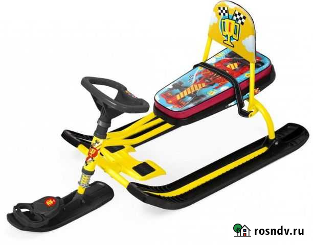 Снегокат Тимка спорт 5 Граффити желтый каркас черн Нижний Новгород - изображение 1