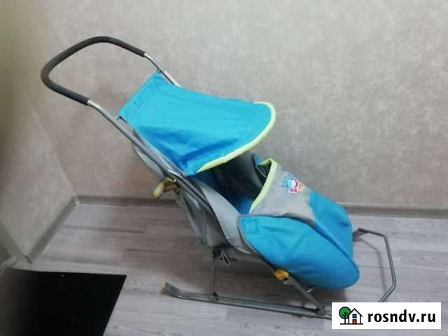 Детские санки коляска бу Оренбург - изображение 1