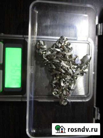 Серебряная Цепь 925 пробы 36 гр Панцирное плетение Орехово-Зуево - изображение 1