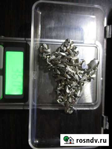 Серебряная Цепь 925 пробы 36 гр Панцирное плетение Орехово-Зуево - изображение 1