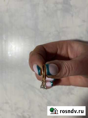 Золотые серьги с бриллиантами Нижний Новгород - изображение 1