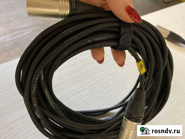 Провод Neutrik XLR 5 pin папа мама 10m Подольск - изображение 1