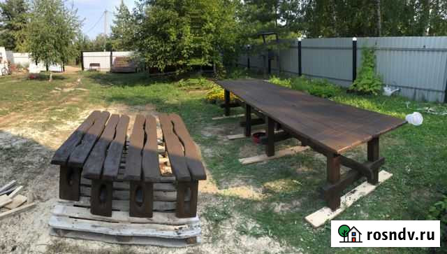 Стол с лавками Казань - изображение 1