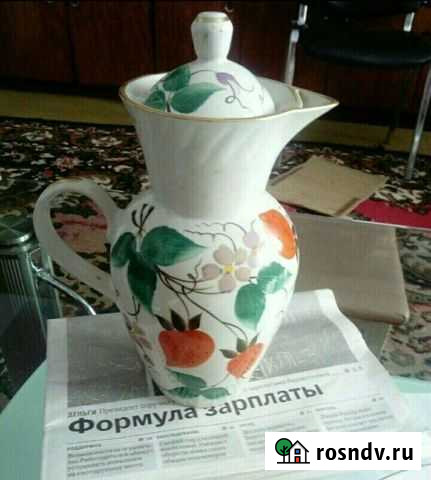 Кувшин и два блюда, большое и малое, ручная роспис Полысаево - изображение 1