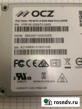 SSD диск OCZ Vector 150 240 Гб VTR150-25SAT3-240G Новокубанск - изображение 1