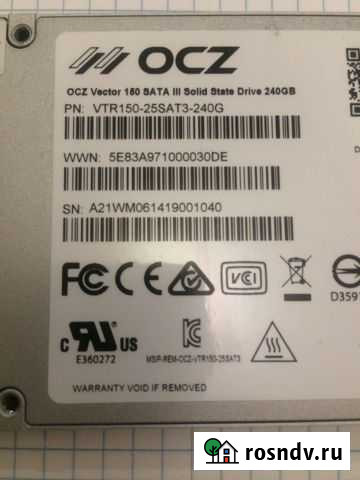 SSD диск OCZ Vector 150 240 Гб VTR150-25SAT3-240G Новокубанск - изображение 1