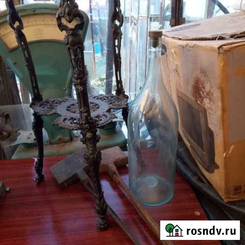 Бутыль четверть старинная Тюмень - изображение 1