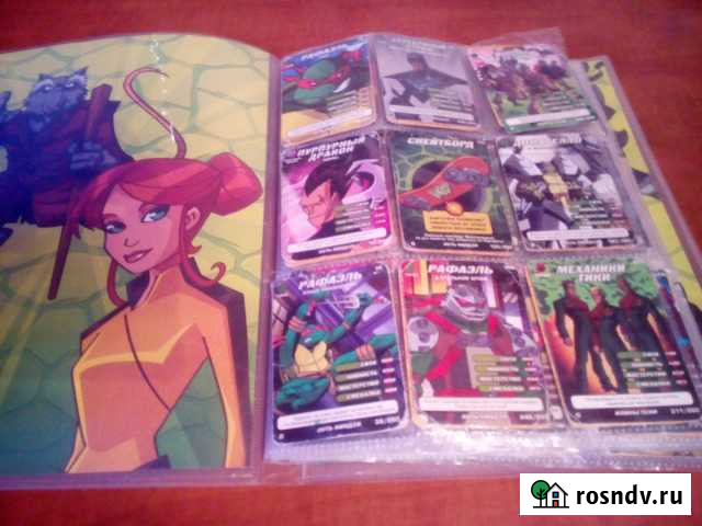 Карты ниндзя и альбом черепашки ниндзя Иркутск - изображение 1