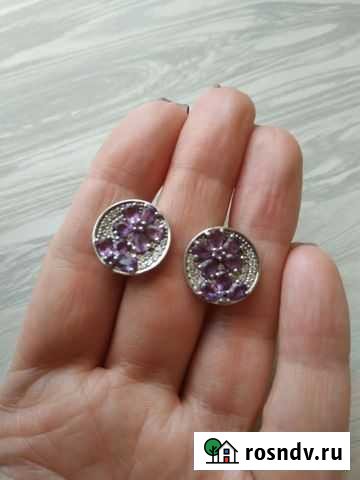 Серебряные серьги Благовещенск - изображение 1