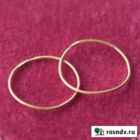 Серьги золотые 583 проба СССР Салават - изображение 1