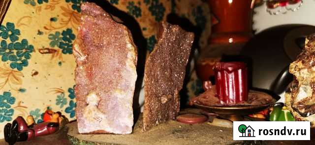 Подсвечник аметист 2 камня Мурманск - изображение 1