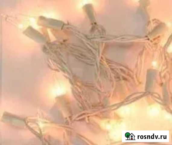 Гирлянда с лампами накаливания теплая 3 метра Петрозаводск - изображение 1