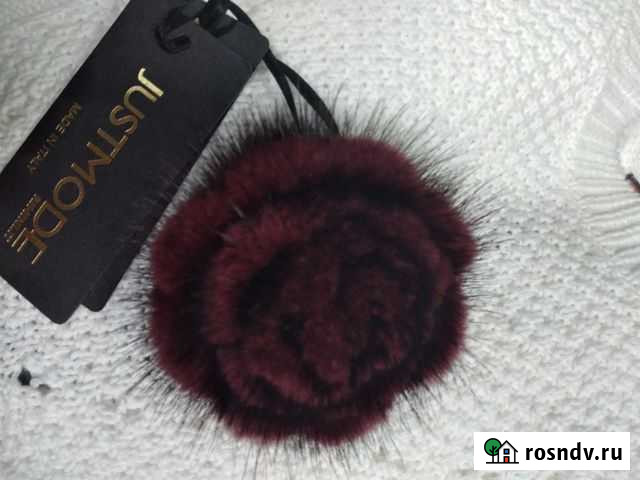 Брошь из норки. Ручная работа. Италия Саранск - изображение 1