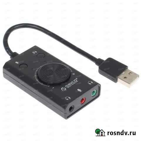 Внешняя USB-звуковая карта orico SC2-BK Санкт-Петербург - изображение 1