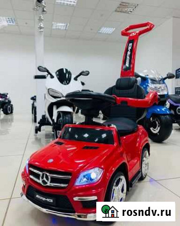 Машинка каталка толокар Mercedes GL63 красный Брянск - изображение 1