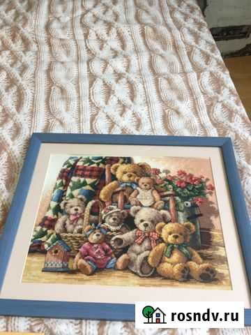 Картина крестиком в рамке ручная работа dimenscion Екатеринбург - изображение 1