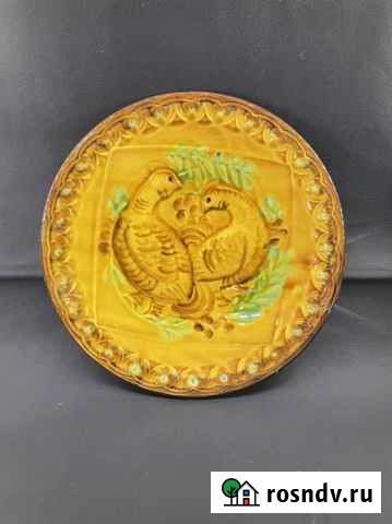 Настенная декоративная тарелка. Птицы, куропатки Линда - изображение 1