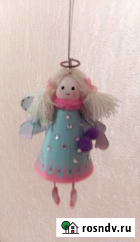 Елочная игрушка. Фея с крылышками. Или ангелочек) Котельники - изображение 1