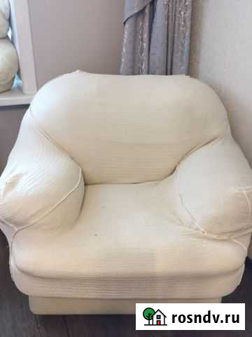 Кресло кожзам молочный цвет Благовещенск - изображение 1