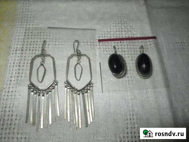 Серьги СССР ручной работы Евпатория - изображение 1