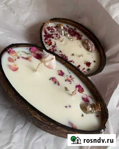 Ароматическая свеча в кокосе Саранск - изображение 1