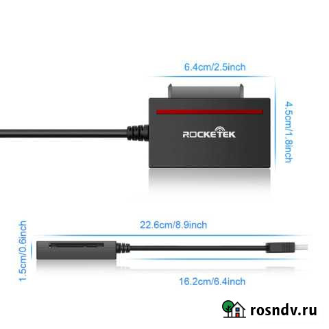 Картридер Rocketek CFast 2.0 USB 3.0 + чтение SSD Пермь - изображение 1