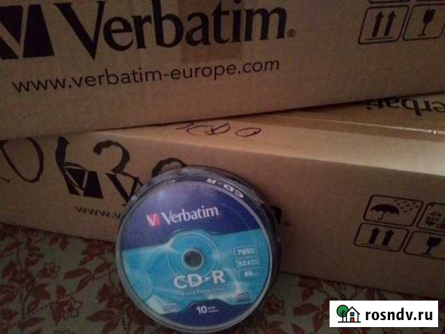 Диски Verbatim CD-R (10шт) Хабаровск - изображение 1
