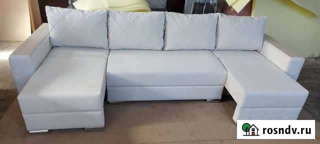 Угловой диван с оттоманкой, лофт Челябинск - изображение 1