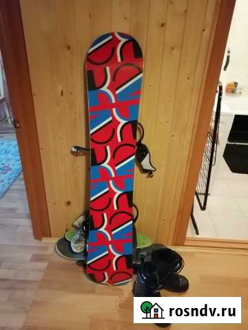 Сноуборд с крепами и ботинками Старый Оскол - изображение 1